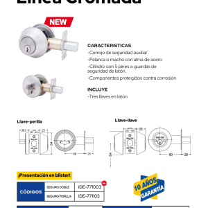 Cerradura Auxiliar De Seguridad CM