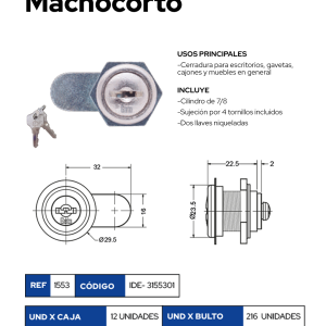 Cerradura Mueble 1553